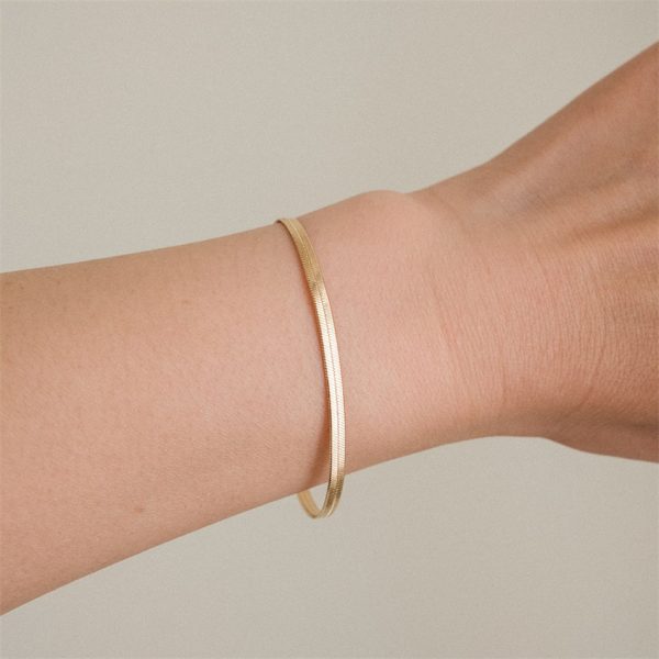 Classic Snake Chain Bracelet For Women Jewelry Gift in Pakistan - Image 3