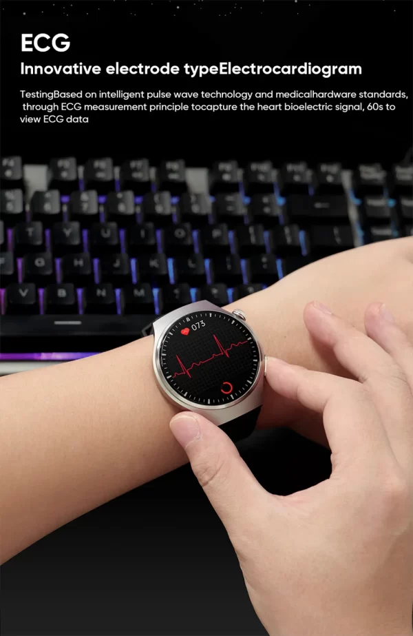 New Health Monitor Blood Glucose Smart Watch for men in Pakistan - Image 2