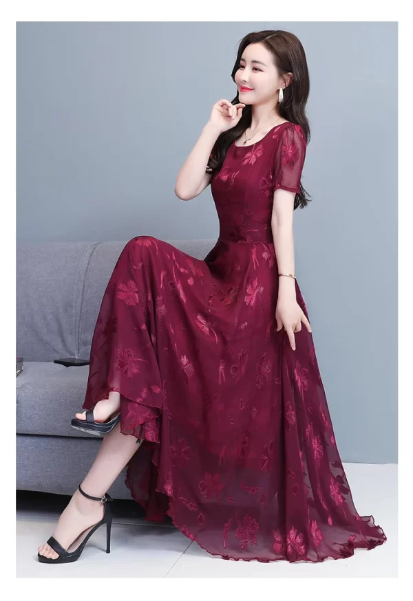 Vintage Blue Clothes For Women 2023 Maxi Dresses in pakistan