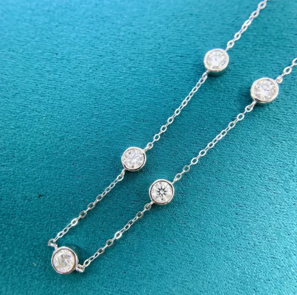 Necklace silver diamond chain for women jewelry Pakistan - Image 4