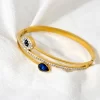 Women Gold Color snake Evil Eyes Jewellery set in Pakistan - Image 6