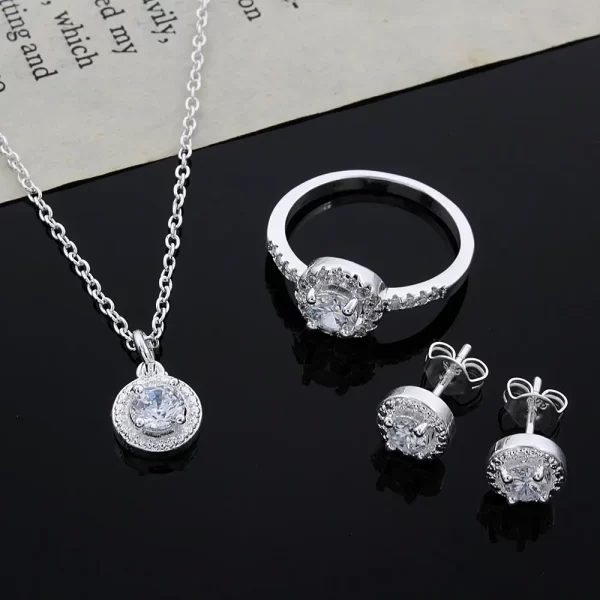 Women Necklace silver Jewelry Sets in Pakistan - Image 5