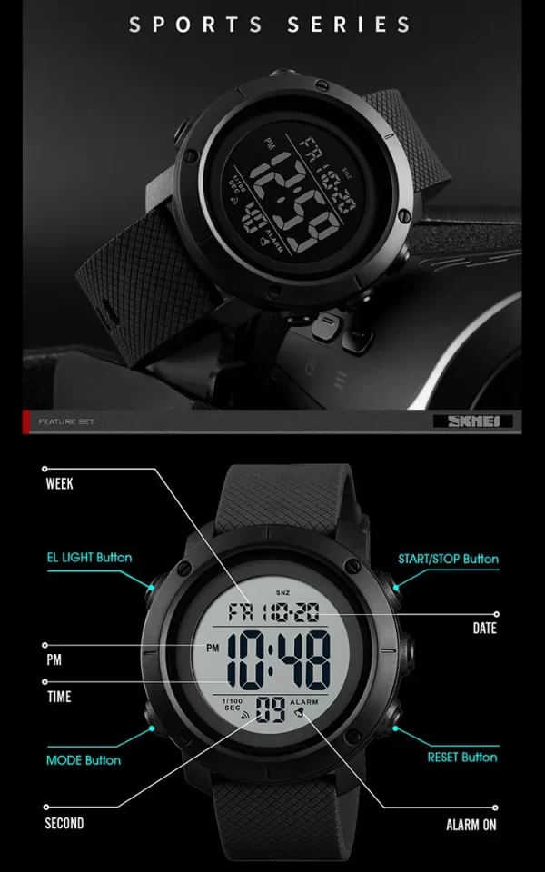 Digital Movement Countdown Sports Watch for men in Pakistan - Image 4