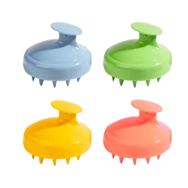 Scalp Massage Brush  Wet and Dry Head Cleaning|Gentle Silicone Combs - Image 2