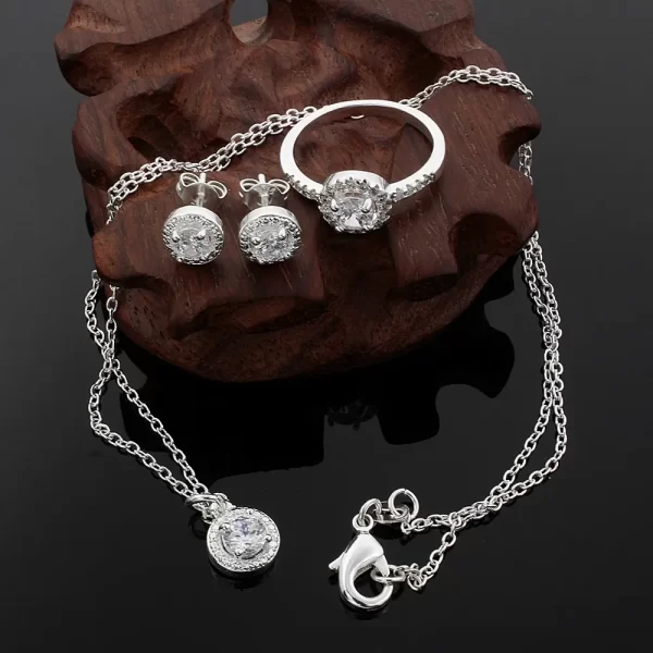 Women Necklace silver Jewelry Sets in Pakistan - Image 3