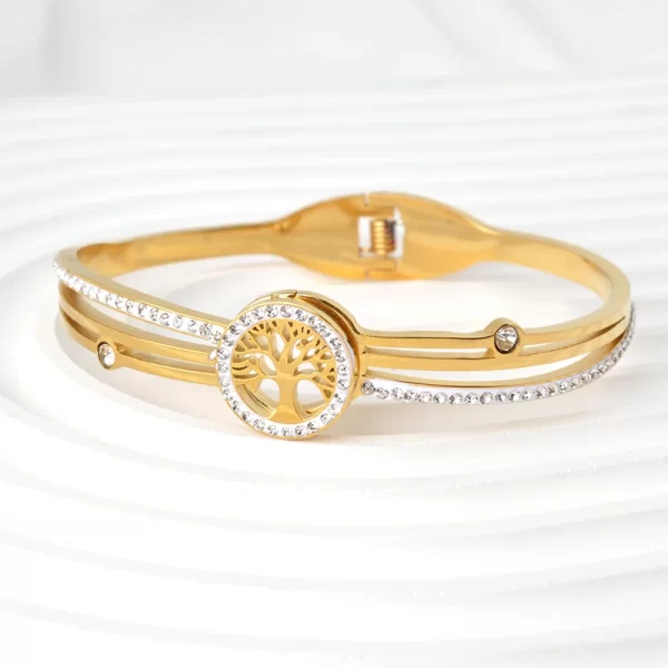 Women Gold Color snake Evil Eyes Jewellery set in Pakistan - Image 3