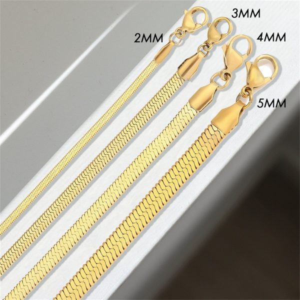 Classic Snake Chain Bracelet For Women Jewelry Gift in Pakistan - Image 2