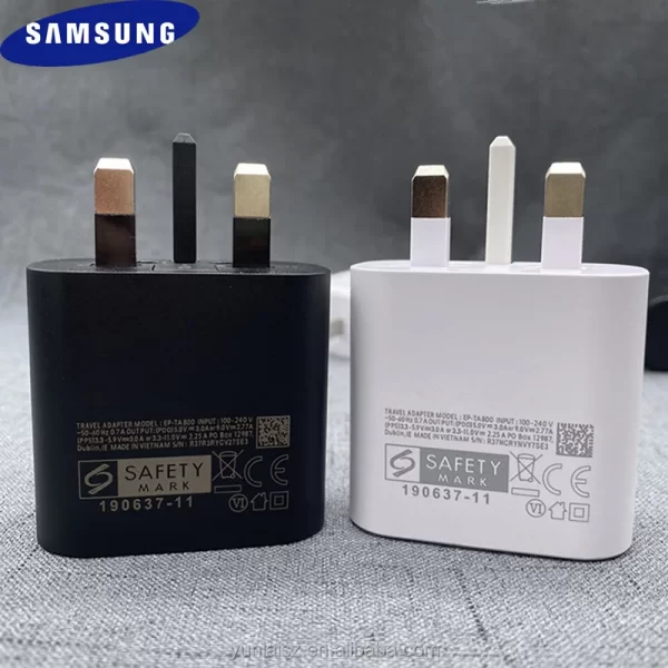 5G Super Fast Charger 25W UK Power Adapter  Type C Cable in pakistan - Image 2