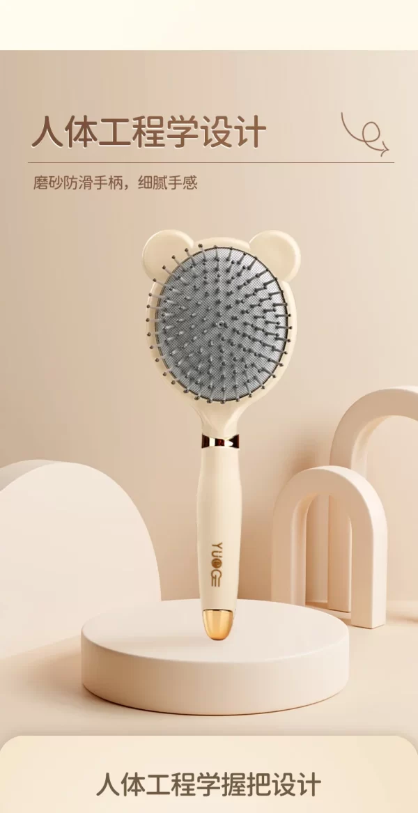 Bag Massage Combs Home Women Long Fluffy Hair Curling Hairbrush - Image 3