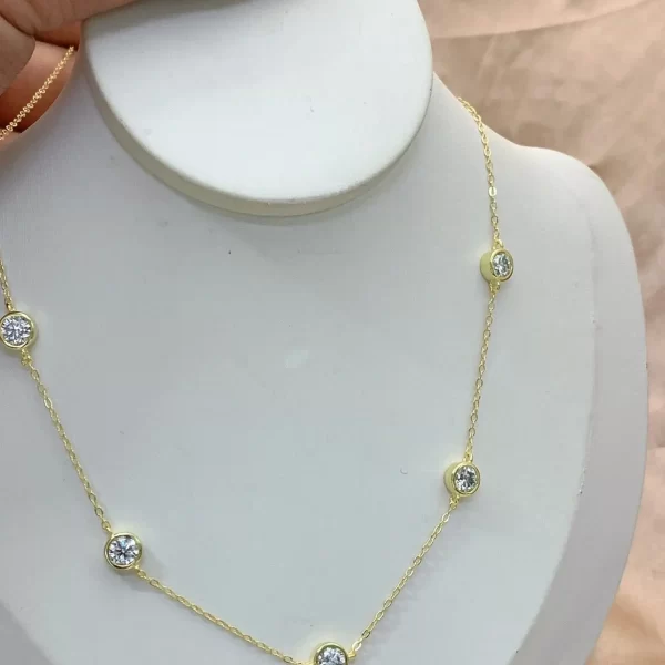 Necklace silver diamond chain for women jewelry Pakistan - Image 6