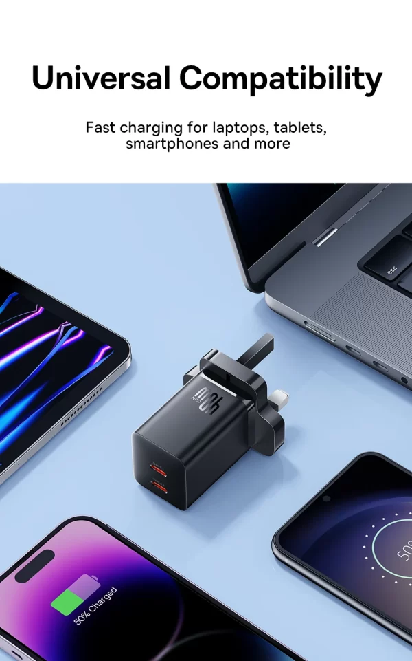 Baseus GaN5 Pro Fast Charger C C 40W in pakistan - Image 3