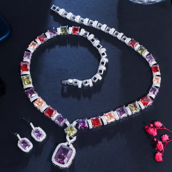 woman Necklace Bridal jewelry set in pakistan - Image 3