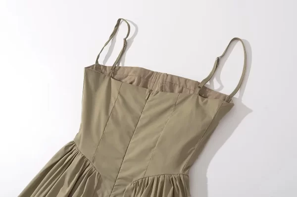 women Summer Elegant Midi A Line Dress in Pakistan - Image 7