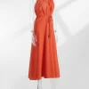 Women solid Halter Summer Dresses in Pakistan - Image 6