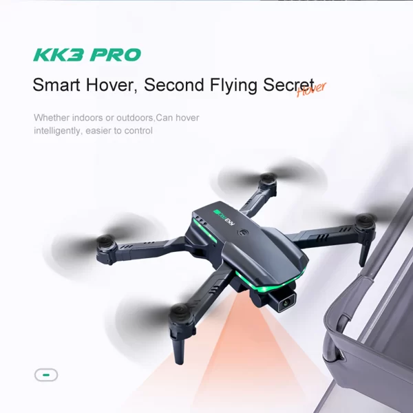New Drone 4K Professional Dual Camera Wifi Three Sides - Image 3
