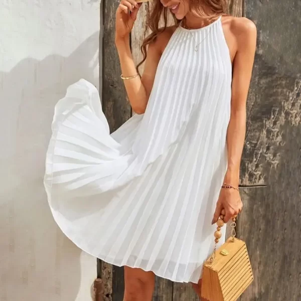 women oversize Sexy Pleated Dresses in Pakistan - Image 8