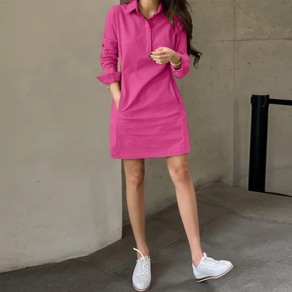 Women Sexy Long Sleeve Sun dresses in Pakistan - Image 8