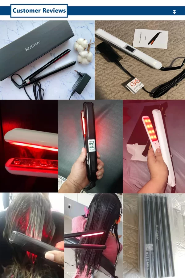 Hair Flat Irons: Ultrasonic Infrared Cold Care for Frizzy Hair