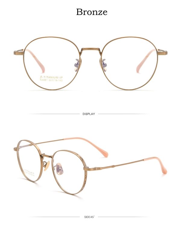 Elevate Your Style with KatKani Fashion Ultra-light Pure Titanium Myopia Eyewear - Image 3