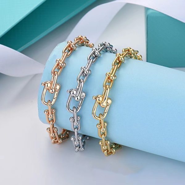 Silver Medium U-shaped Horseshoe Bracelet Women in Pakistan - Image 4