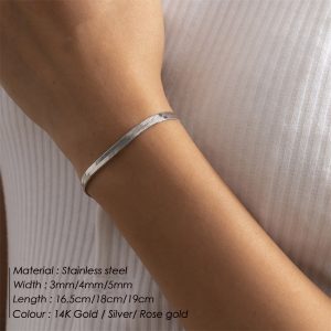 Classic Snake Chain Bracelet For Women Jewelry Gift in Pakistan