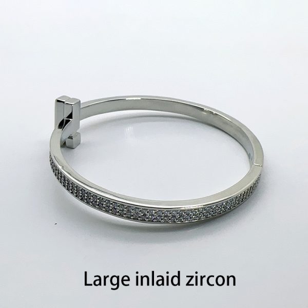 silver bracelet women's luxury fashion in Pakistan - Image 4