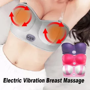 Electric Vibration Breast Massage Bra Infrared Heating Chest Massager