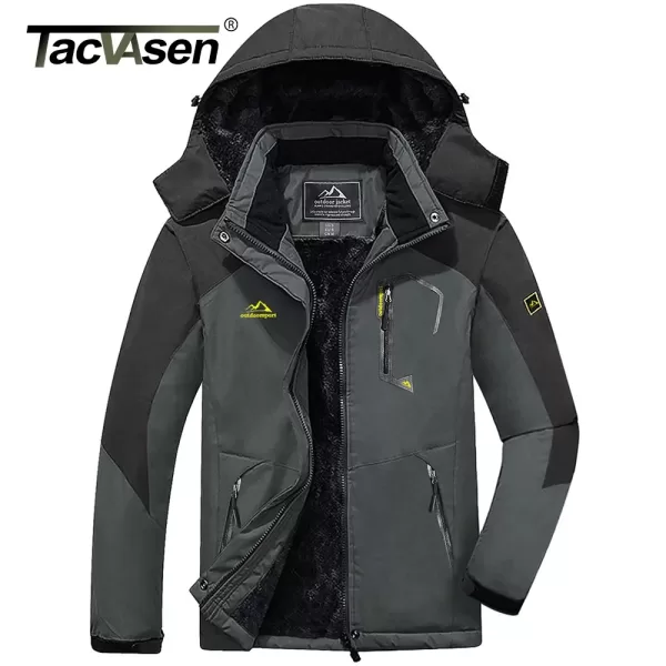 Winter Fleece Lined Jacket Men's Fleece Lining Coats Thermal Warm Jacket Hikingt Walking Jacke - Image 2