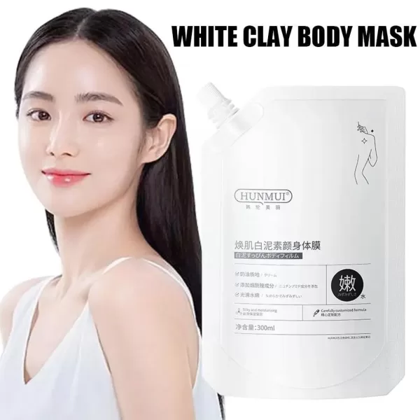 White Clay Body Mask Whitening Moisturizing Body Skin Whole All Cream Brightening Over Body - Image 2