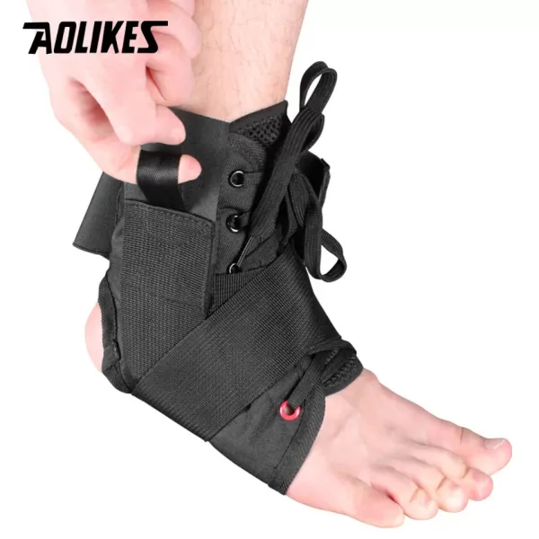 Ankle Brace Support Sports Adjustable Lace Up Ankle