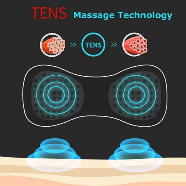 Portable Mini Electric Neck Massager Cervical Massage Stimulator Pain Relief - Image 3