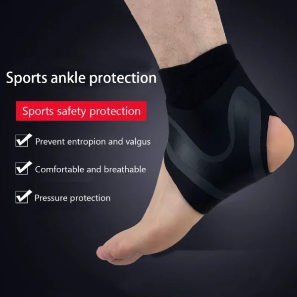 Sports Ankle Brace Adjustable Compression Ankle Support Elastic Ankle Guard Pain Relief Strap Basketball Ankle Brace Support - Image 3