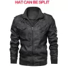 New Men's Leather Jackets Autumn Casual Motorcycle PU Jacket Biker Leather Coats - Image 3