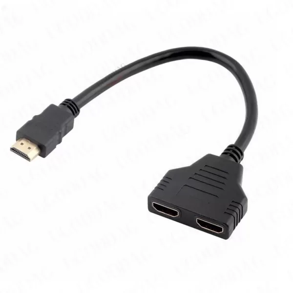 HD 1080P V1.4 2 Dual Port Y Splitter HDMI-Compatible Male to Female Splitter 1 Input to 2 Output Adapter Cable for TV Convert - Image 2