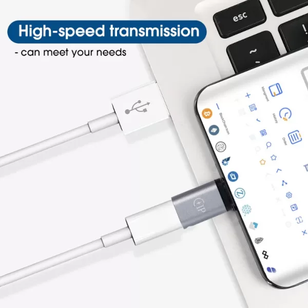 Male Cable Converter Carplay Type-C Phone Charger Adapter for IPhone15 Pro MAX Huawei P30 Earphones - Image 2