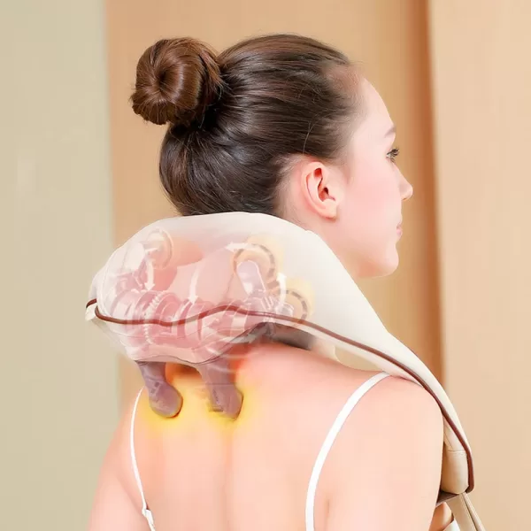 Electric Neck And Back Massager Wireless Neck And Shoulder Kneading Massage - Image 2
