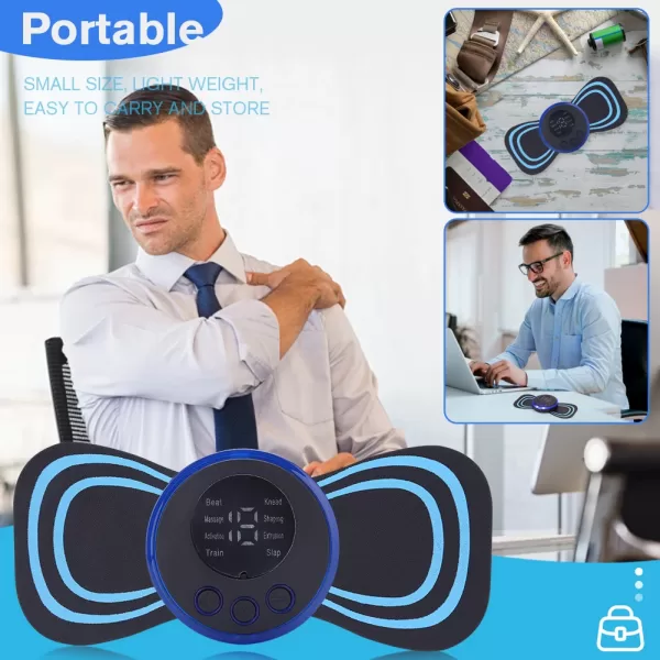 EMS Electric Pulse Neck Massager Cervical Massage Patch 8 Mode LCD Display Neck Stretcher Back Muscle Stimulator Relief Pain - Image 4