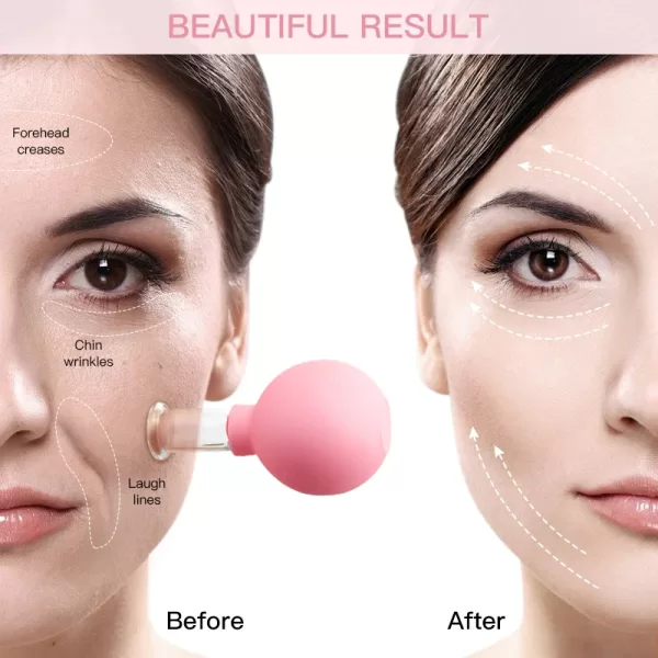 Rubber Massage Body Cups Anti Cellulite Suction Glass Cup for Face Facial Skin - Image 4