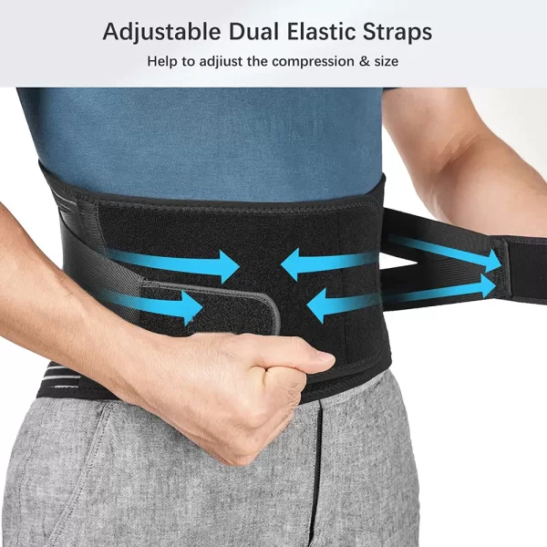 Lumbar Support Belt with 16-hole Mesh for Lower Back Pain Relief - Image 4