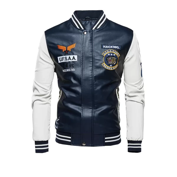 New Spring and Autumn Motorcycle men's Leather Jacket in pakisan - Image 4