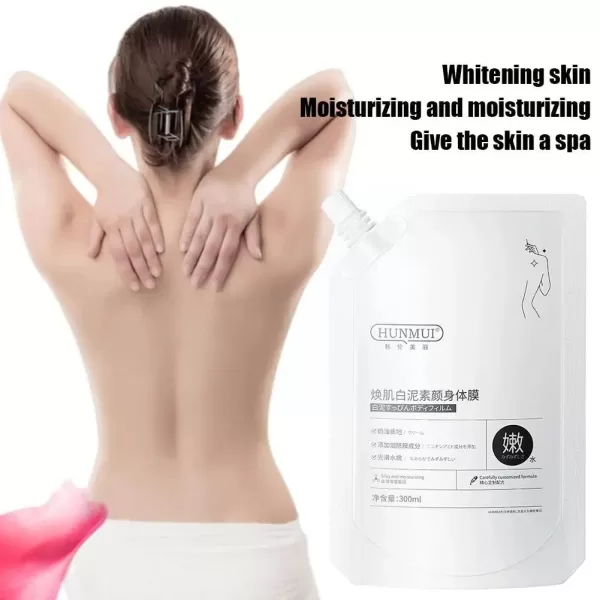 White Clay Body Mask Whitening Moisturizing Body Skin Whole All Cream Brightening Over Body - Image 3