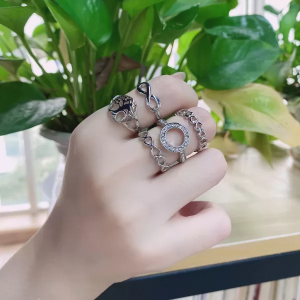 Ring New Fashion Silver Color Ring For women - Image 3