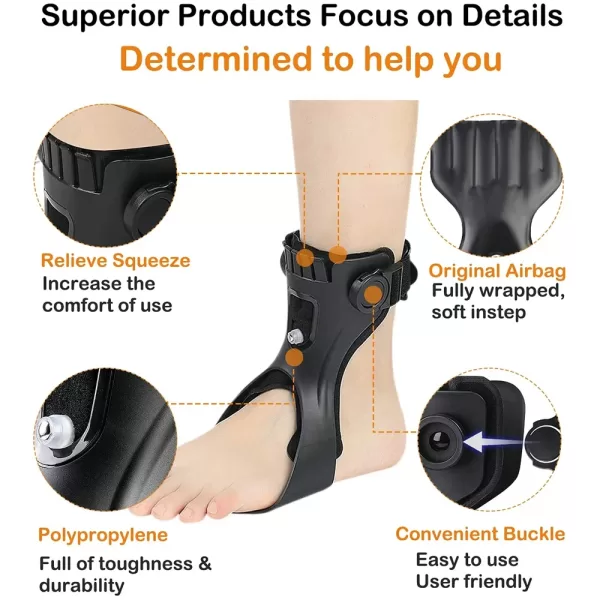 Drop Foot Brace Orthosis AFO AFOs Ankle Support - Image 3