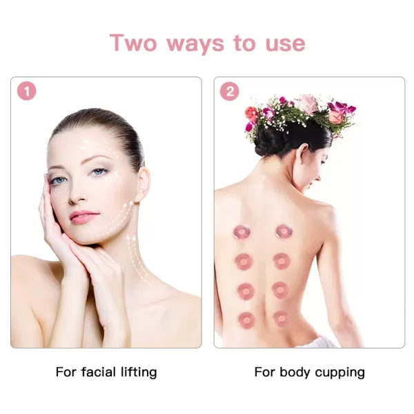 Rubber Massage Body Cups Anti Cellulite Suction Glass Cup for Face Facial Skin - Image 5