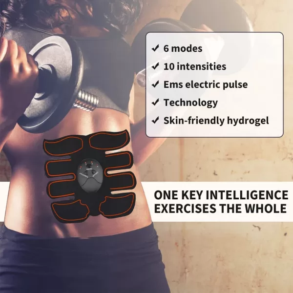 Wireless EMS Muscle Stimulator Toner ABS Abdominal Hip Trainer Weight Los - Image 5