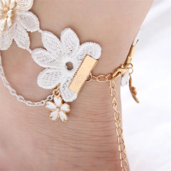 Handmade Lace Anklet  Jewelry for Women - Image 5
