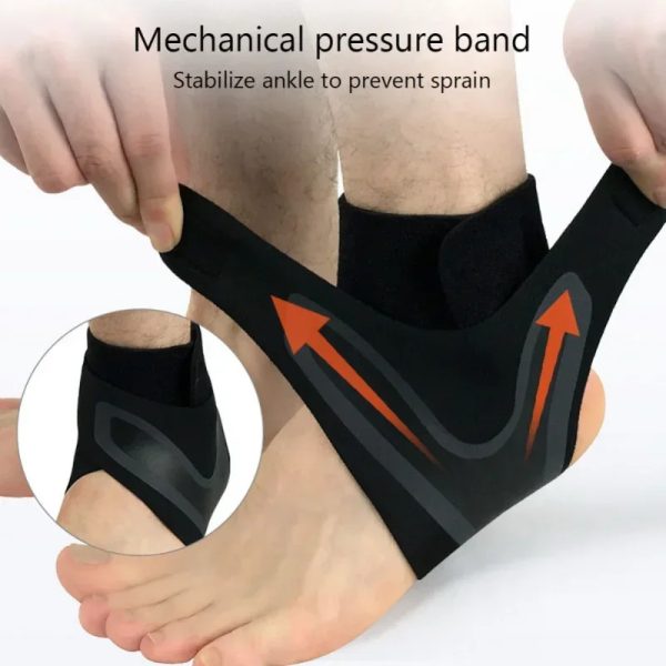 Sports Ankle Brace Adjustable Compression Ankle Support Elastic Ankle Guard Pain Relief Strap Basketball Ankle Brace Support - Image 5