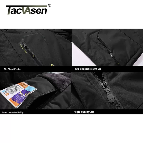 Winter Fleece Lined Jacket Men's Fleece Lining Coats Thermal Warm Jacket Hikingt Walking Jacke - Image 5
