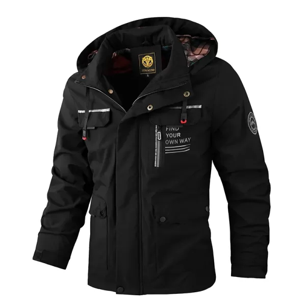 Jacket Man Waterproof Outdoor Soft Shell Winter Coat Clothing Warm Plus Size - Image 5