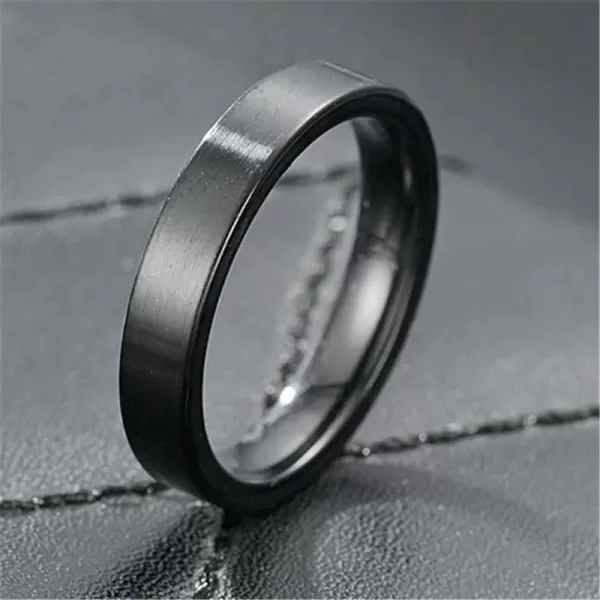 Women Ring Simple Stainless Steel Couple Jewelry - Image 4